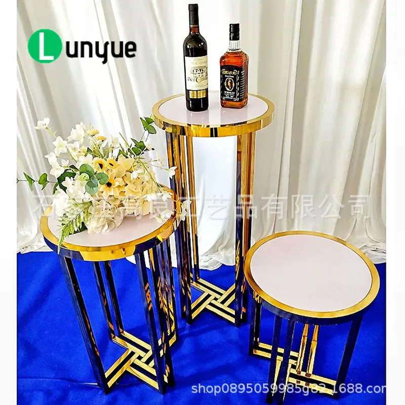 Wedding Supply Factory - Soporte para Pastel de Acero Inoxidable