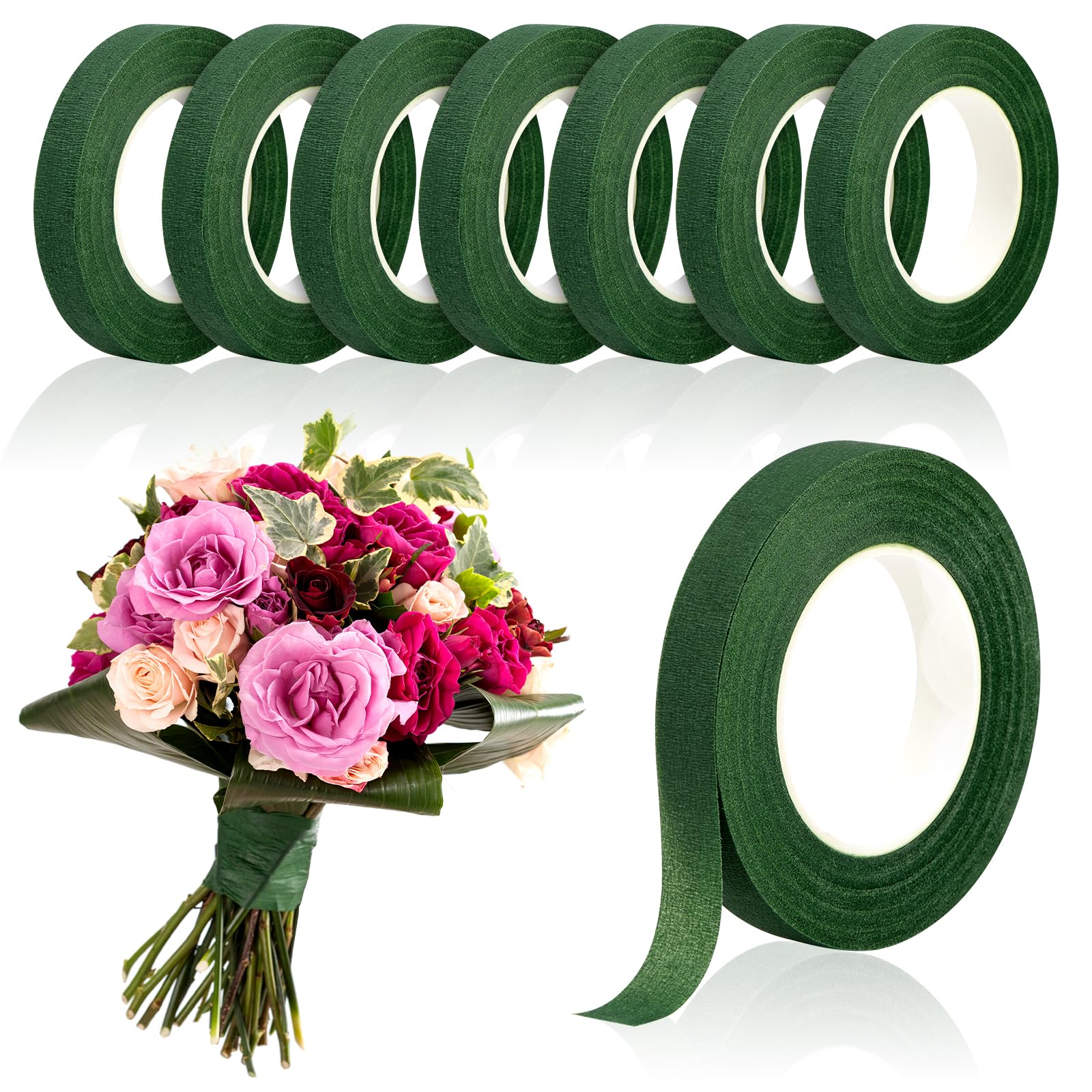 Wedding Floral Supply - Cinta Floral Verde de 20 Yardas,