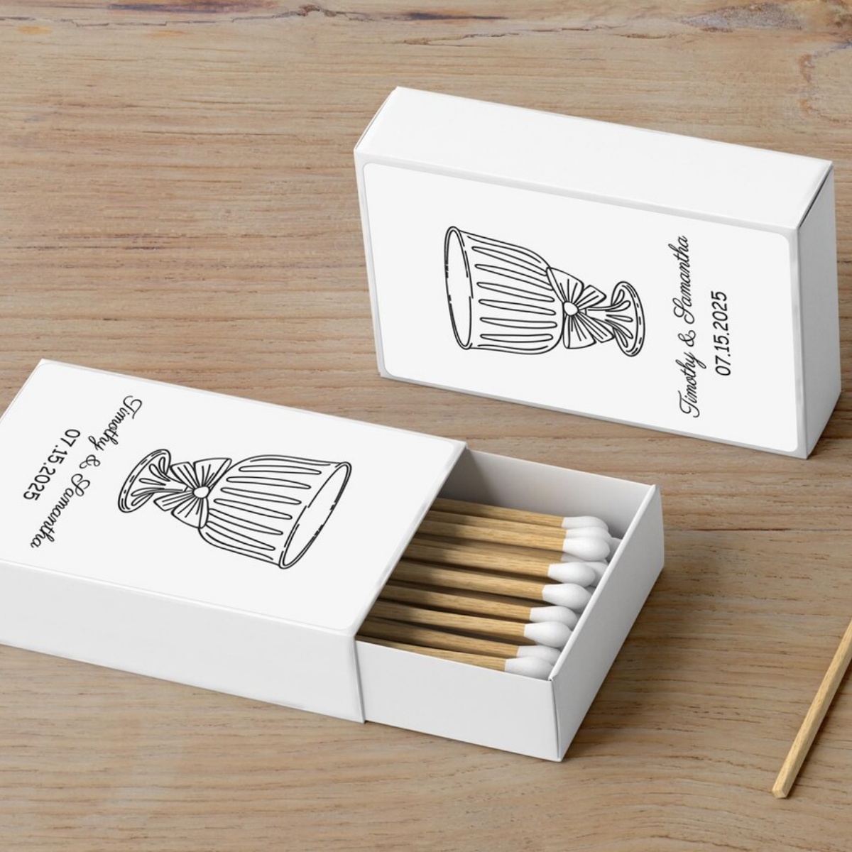 Champagne Tower Set - Caja de cerillas personalizada - Juego