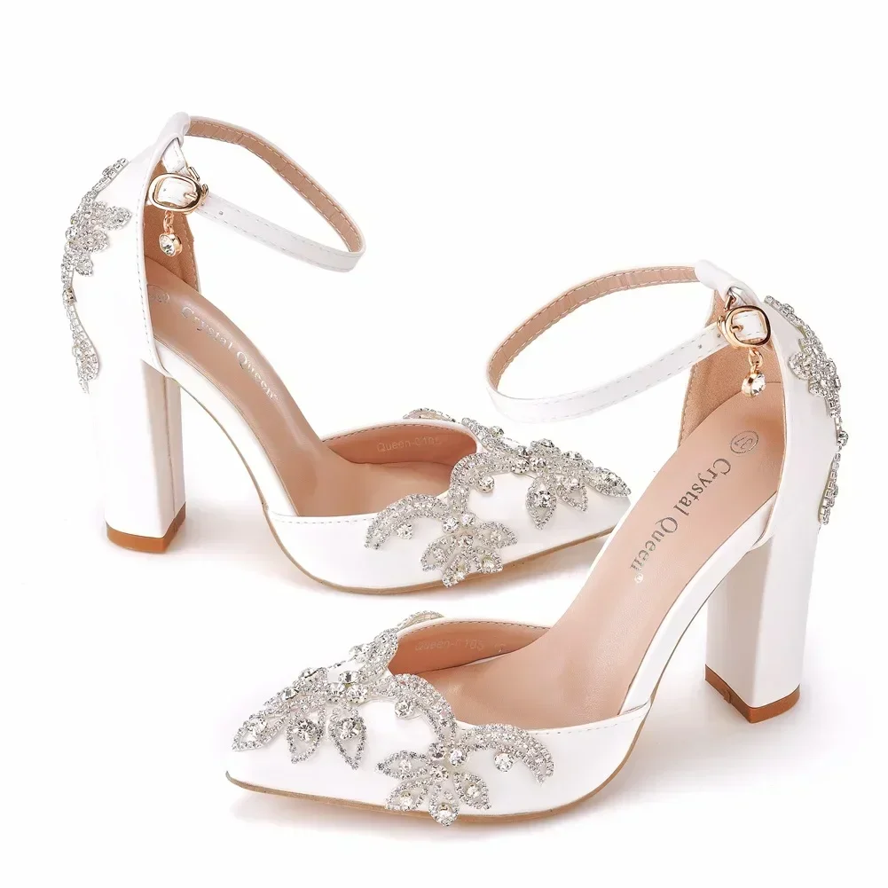 Wedding Shop - Zapatos de tacón grueso con punta