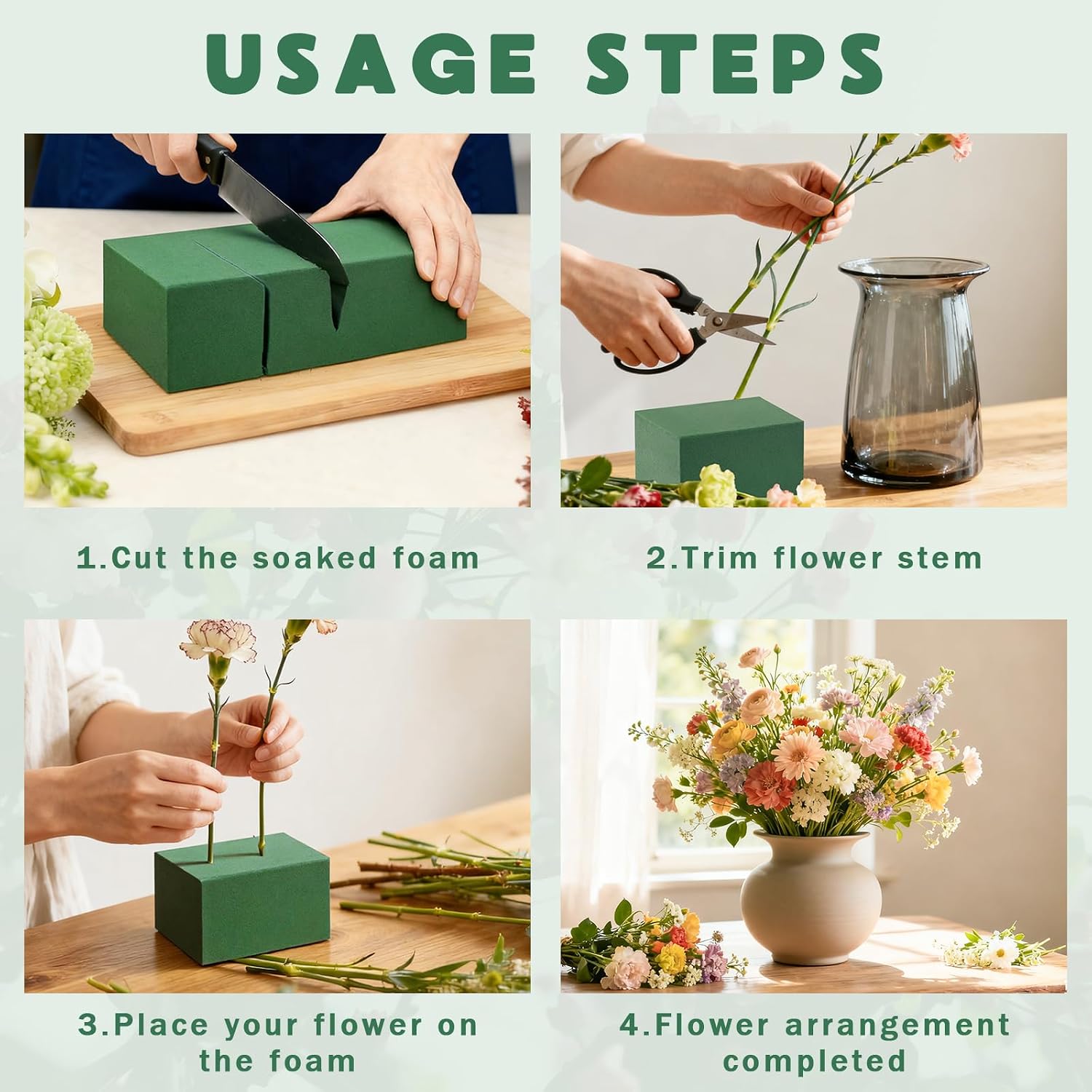 72 bloques de espuma floral, e - Wedding Floral Supply reseña y precio