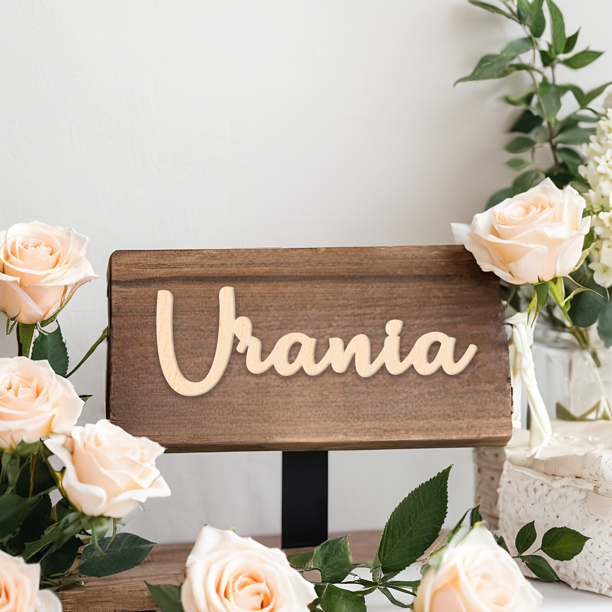 Letrero de madera maciza perso - Wedding Shop reseña y precio