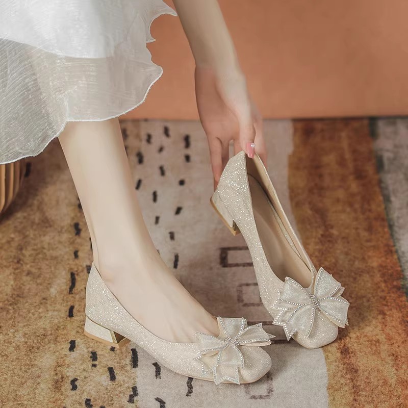 Zapatos de boda bajos con suel - Wedding Shop reseña y precio