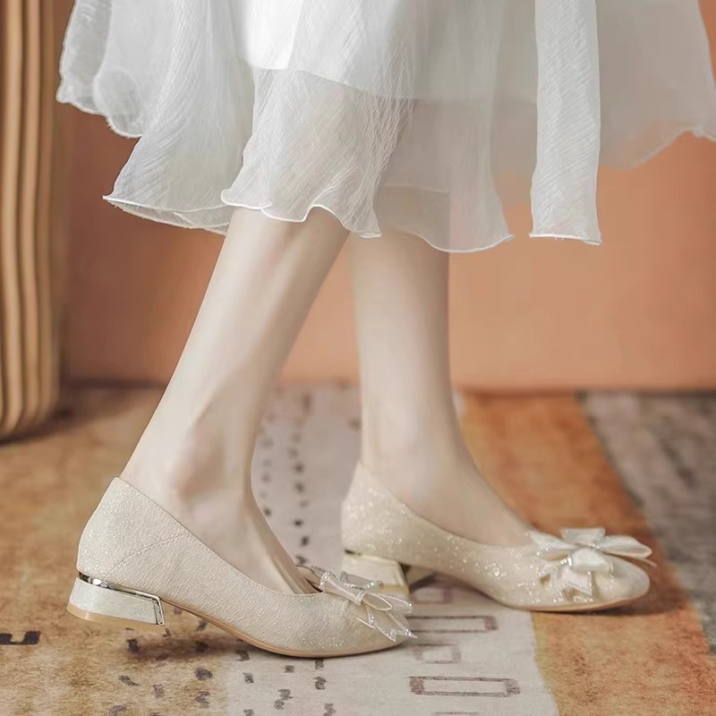 Zapatos de boda bajos con suel - Wedding Shop reseña y precio