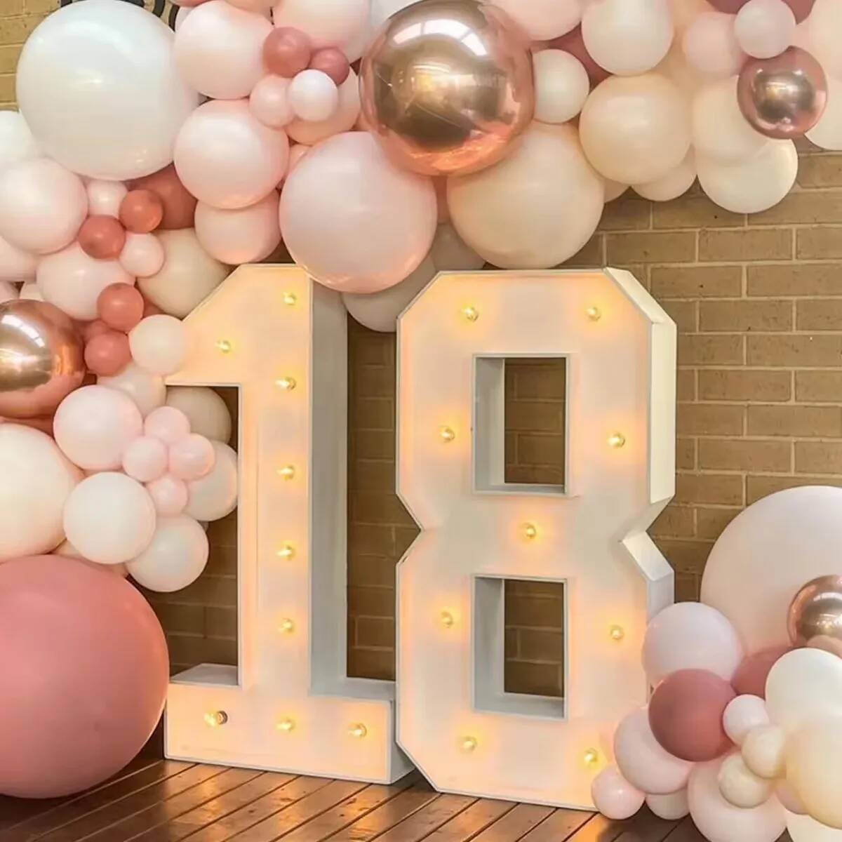 Número Gigante con Luces LED p - Confetti Balloon Set reseña y precio