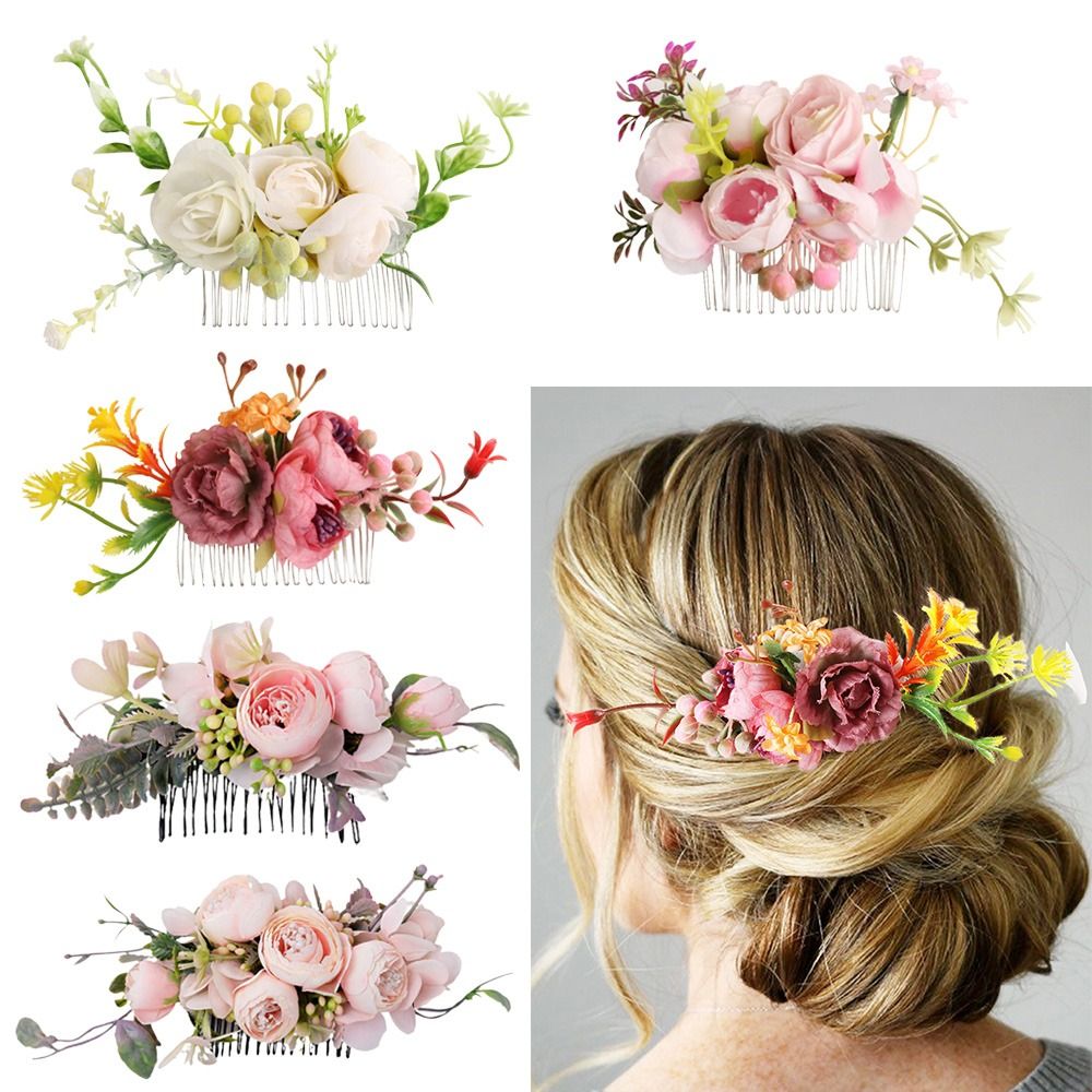 Peine de pelo de flores para m - Wedding Ceremony Supply reseña y precio