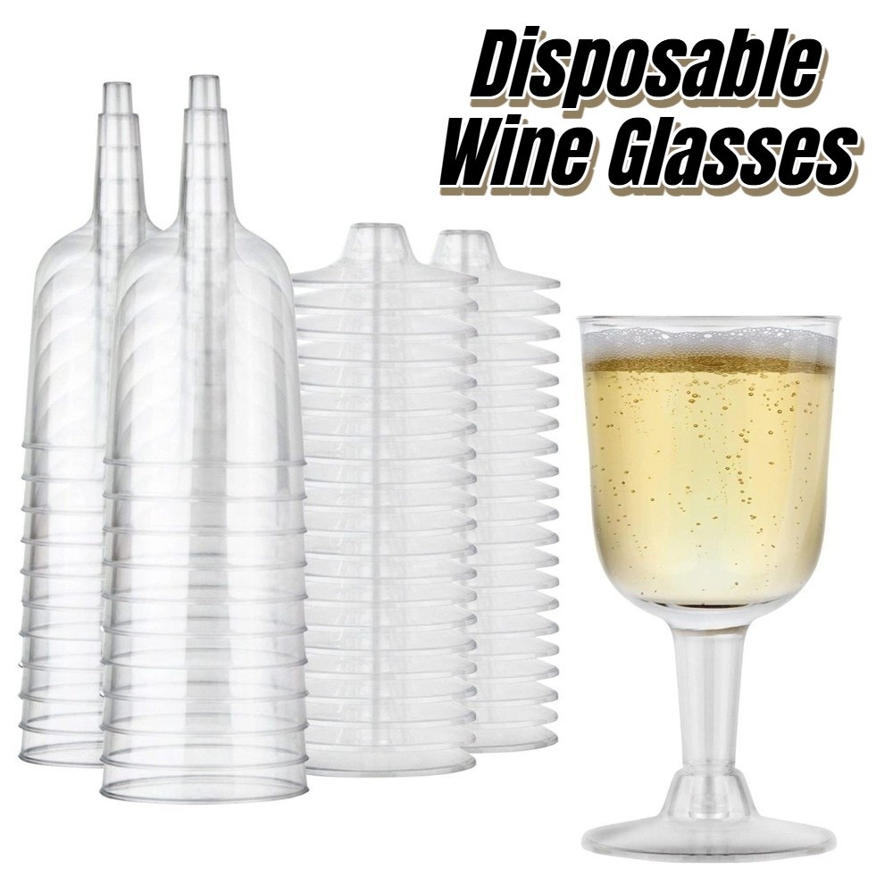 25 Vasos de Vino Desechables T - Champagne Tower Set reseña y precio