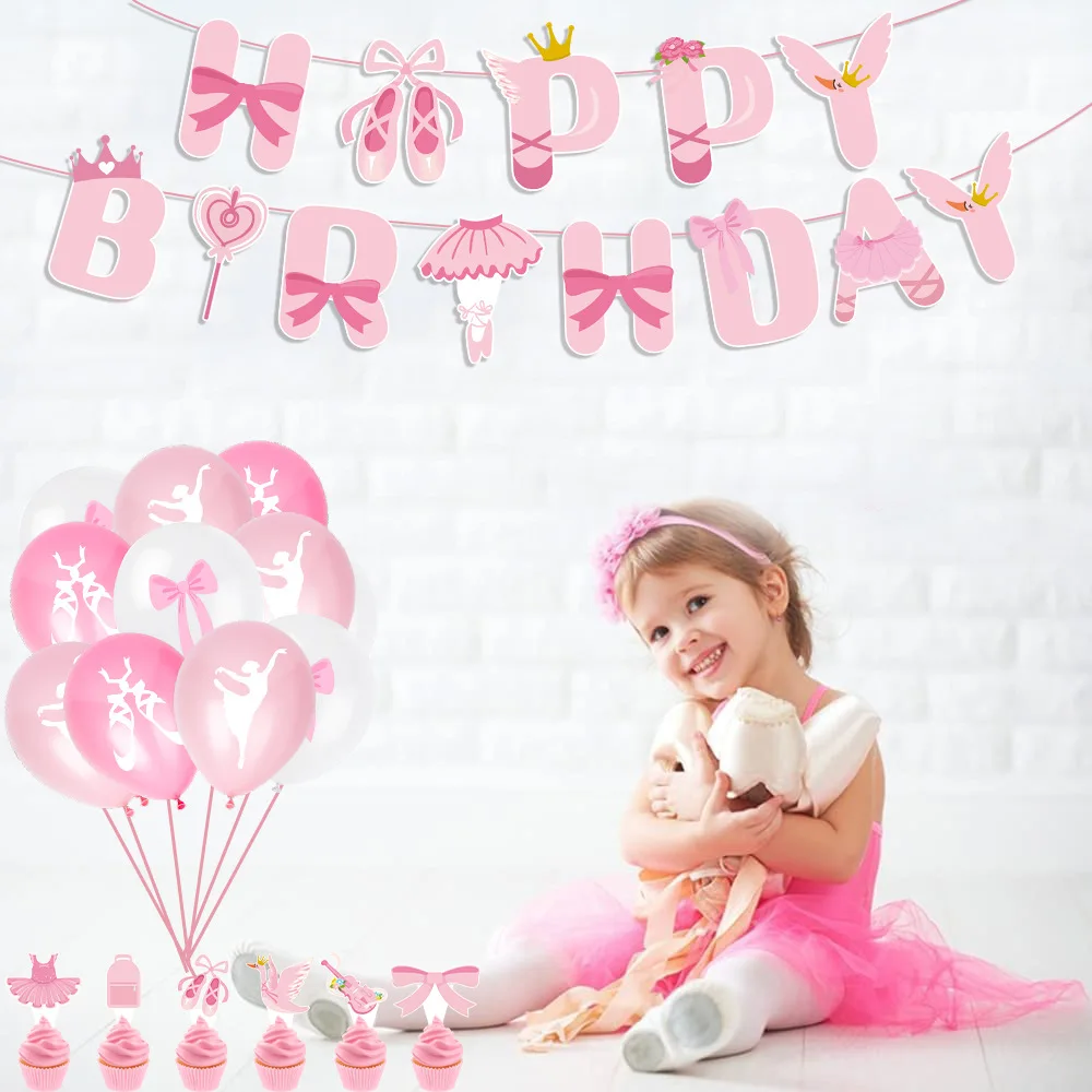 Bailarina rosa Ballet niña Fel - Confetti Balloon Set reseña y precio
