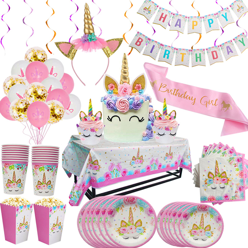 Plato de unicornio, servilleta - Confetti Balloon Set reseña y precio