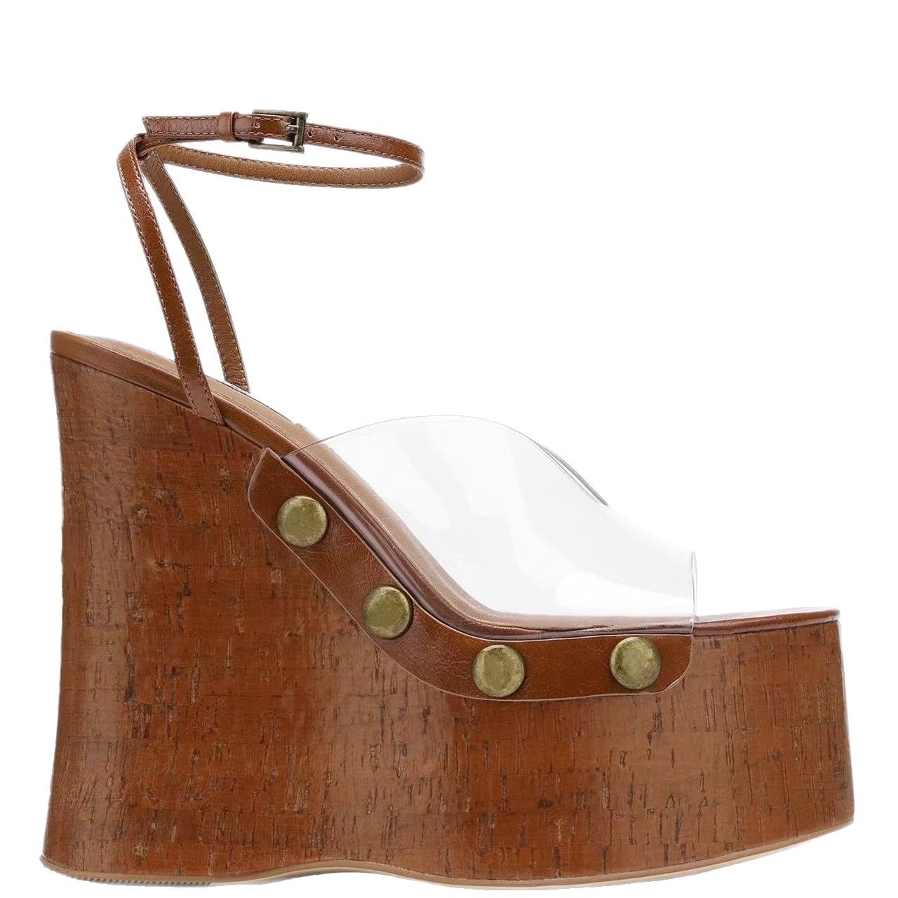 Sandalias de tacón de cuña con - Wedding Shop reseña y precio