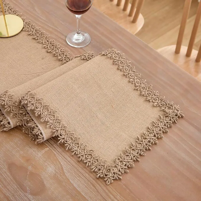 Camino de mesa de yute Natural - Wedding Ceremony Supply reseña y precio