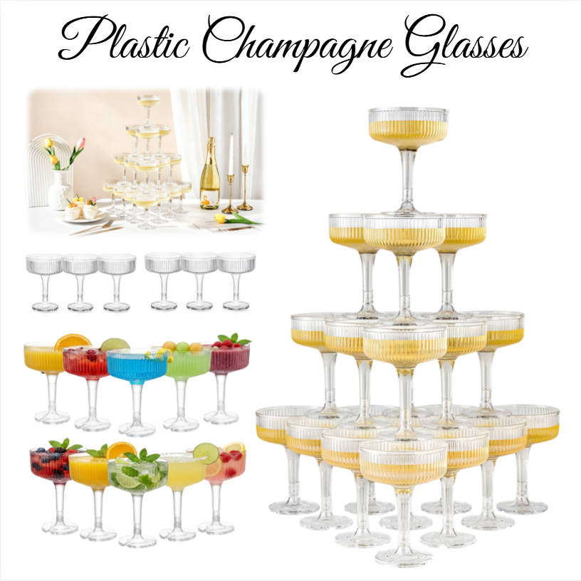 Torre de Champán de Plástico d - Champagne Tower Set reseña y precio