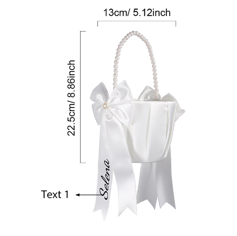 Cesta de flores con nombre per - Wedding Ceremony Supply reseña y precio