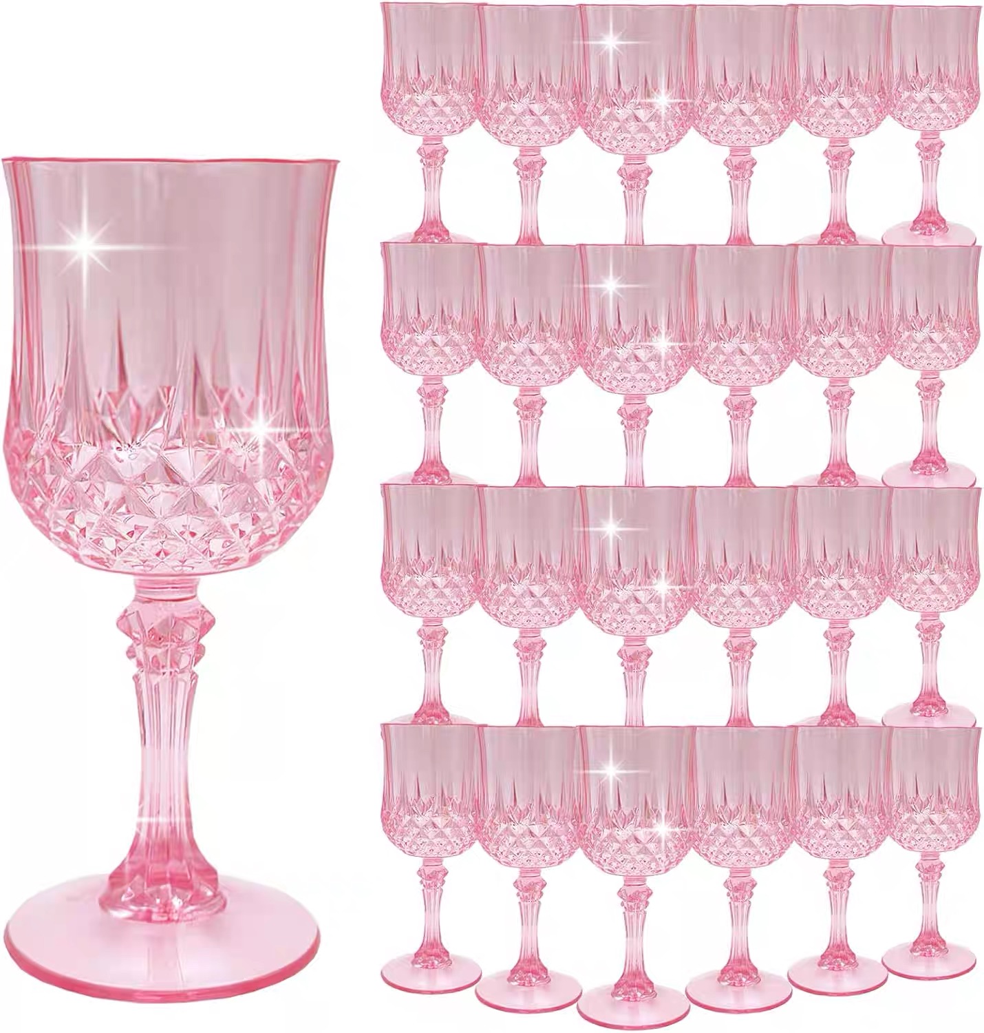 Copas de champán de acrílico,  - Champagne Tower Set reseña y precio